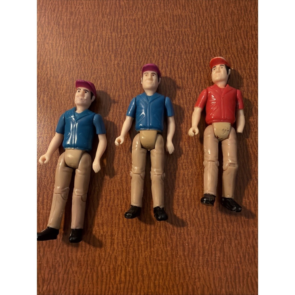 1994 NYLINT Men of Steel Action Figures SPORTSMAN Blue Shirt Rare Vintage Read